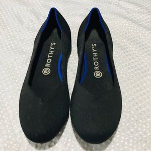 Rothy's Black and Blue Flats